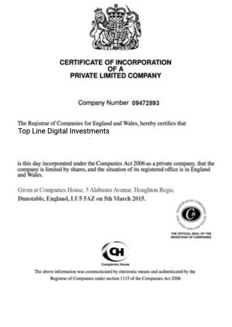 COMPANY  CERTIFICATE